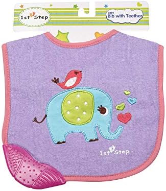 1st Step BIB with TEETHER (Velcro) Purple