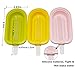 Silicone Popsicle Molds Set of 3 - Reusable Popsicle Mold Ice Cream Pop Molds - Silicone Lollipop Mold DIY Hand Made Ice Cream Maker for Kids - BPA Free, Classic (Regular Shape)