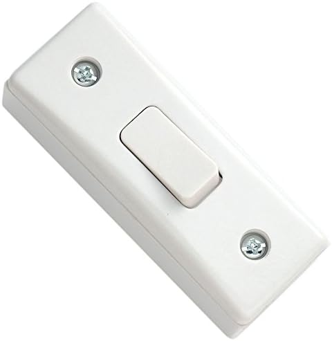 Merriway BH02973 Architrave Switch and Pattress Box Single 1-Gang - White