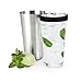 True Barkeep Boston Shaker, Stainless Steel and Clear Glass Drink Mixers for Cocktails, Birthday Party, BBQ, Home Bar, 28 oz & 16 oz, Set of 2
