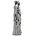 Rockin Statue African Family Figurine Sculpture White Dress Home Decor Standing Family 3 Together Unique Home Decor Sculpture Art Piece 11.5