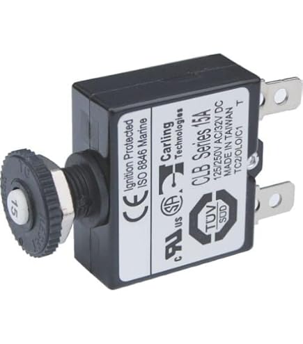 Amazon.com: BLUE SEA SYSTEMS Circuit Breaker, push-to-reset