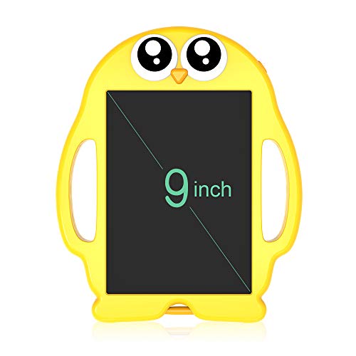 YORANIO LCD Writing and Drawing Tablet, 9 Inch Portable Electronic Writing Drawing Board Gift for Kids, Handwriting Paper Penguin Board for School and Office