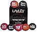 7 Wine Stopper Set + Gift Box - Reusable, Leak Proof, Air Tight Silicone Bottle Sealers - 7 Multicolored Wine Caps with a Funny Saying for Each Day Of the Week - by Lavley