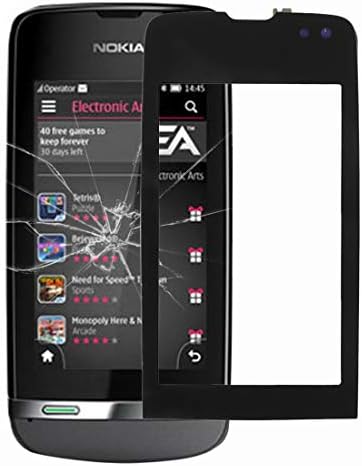 Hhyx Spare Parts for Phone Hyx Touch Panel for Nokia Asha 311,Black (Color : Black)