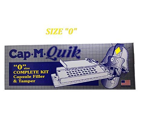 Herb Supply House Brand Pick A Size Cap M Quik Bundle Starter Kit Comes with 200 Capsules, DIY Filling Tray Holder (0)