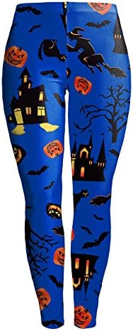 MEILIYI Soft and Stretchy Printed Halloween Yoga Leggings