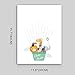 Fingerprint Painting Cartoon Woodland Animal Hot Air Balloon,Baby Shower,Baby Baptism or Birthday Party Guest Book Signing Canvas 11.8X15.7