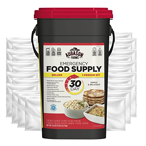 Augason Farms Deluxe 30-Day Emergency Food Supply, 200 Servings ...