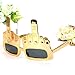 Fighting to Achieve Novelty Sunglasses Golden Creative Middle Finger Flip Off Hand Shape Finger Silly Funny Eyewear for Birthday Party Glam Accessories Eyeglasses for Photo Prop
