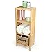 ToiletTree Products Bamboo Freestanding Organizing Shelf - Wooden Bathroom Shelf to Store Toiletries - Bamboo Shelf to Use in The Bathroom, Bedroom, and More - 4-Tier Shelf