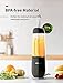 SHARDOR Personal Smoothie Blender for Shakes Juice with 2 Sport Bottles 1 Ice Cube Tray, Black