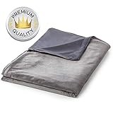 Snuggle Pro Reversible Bamboo & Minky Duvet Cover for Weighted Blanket - 60''x80'' Queen Size/King Size Weighted Blanket Cover
