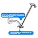 Kes Shower Arm, Extension 10 Inch Adjustable (Brass High Flow Brushed) G 1/2 Universal Showering Components, PSA10S10-2