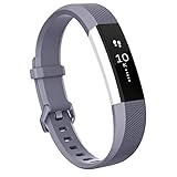 Fitbit Alta HR Bands, Vancle Classic Accessory Alta HR and Alta Band Replacement Wristband for Fitbit Alta 2016 / Fitbit Alta HR (Gray, Large)