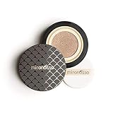 Mirenesse 10 Collagen Cushion Compact Airbrush Foundation Liquid Powder, Buildable Coverage, Instantly Flawless & Glowing Skin, Vegan & Toxin Free, Vanilla 0.52oz