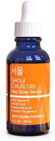 Seoul Ceuticals Korean Skin Care - 20% Vitamin C E Ferulic Serum With Hyaluronic Acid