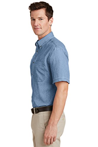 Port & Company Men's Short Sleeve Value Denim Shirt - Image 3
