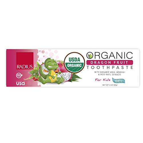 Organic Toothpaste, Dragon Frosted Child 3Oz by Radius Toothbrushes