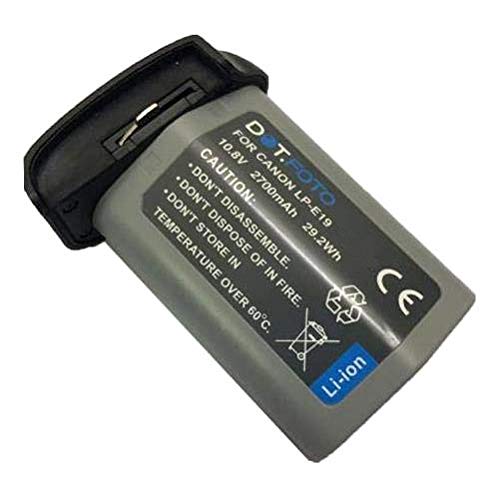 Dot.Foto LP-E19 Premium 10.8v / 2700mAh Rechargeable Battery for Canon EOS R1*, 1D C*, 1D X*, 1D X Mark II, 1D X Mark III, 1D Mark III/IV*, 1Ds Mark III* - Requires LC-E19 Charger