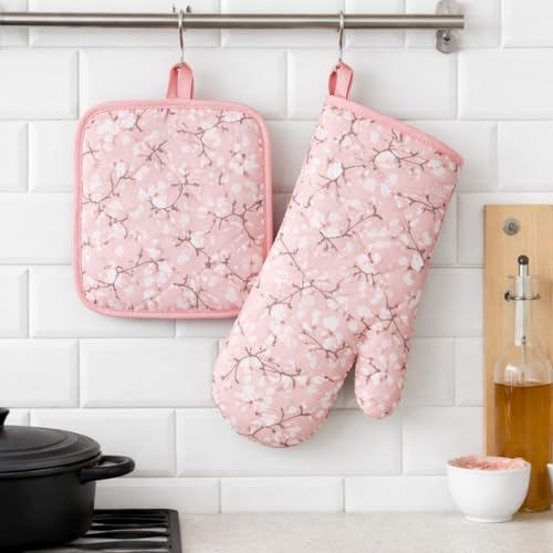 Luva Térmica para Cozinha + Pegador Térmico Anticalor | Proteção para Forno, Airfryer e Churrasqueira | Resistente ao Calor, Antiderrapante, Confortável e Qualidade Premium