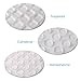 PROMENE Clear Rubber Feet Transparent Adhesive Bumper Pads, Round, Hemispherical, Trapezoid Shape, 192 Pieces