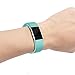 iGK Replacement Bands Compatible For Fitbit Charge 2 Bands, Adjustable Replacement Bands with Metal Clasp Compatible For Fitbit Charge 2 Wristbands Classic Edition Teal Small