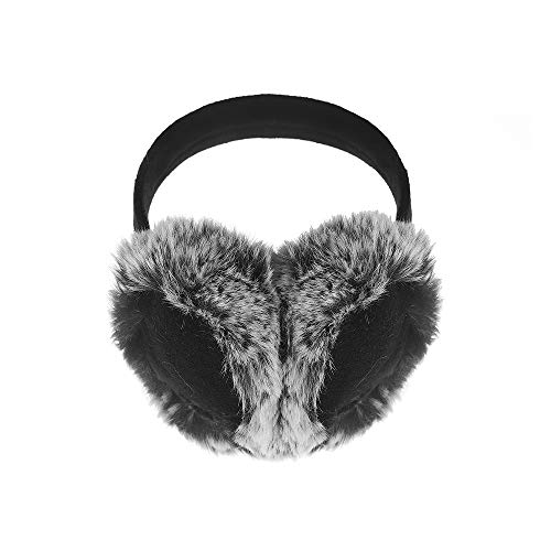Unisex Fleece Ear Muffs/Ear Warmers-Winter Outdoor Classic Earmuffs Earwarmers by Aurya(Black)
