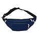 SAVFY Fanny Pack with 4-Zipper Pockets, Waist Bag Travel Pocket with Adjustable Belt for Workout Biking Hiking, Casual Hands-Free Waist Pack Crossbody Phone Bag Carrying All Phones