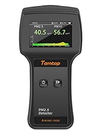 temtop airing 1000 Monitor de Calidad del Aire Real visualización de tiempo de alta precisión Detector de PM2.5 PM10