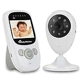 Wireless Video Baby Monitor with 2.4 Inch LCD Screen Supporting Night Vision and Two-Way Intercom / Temperature Detecting