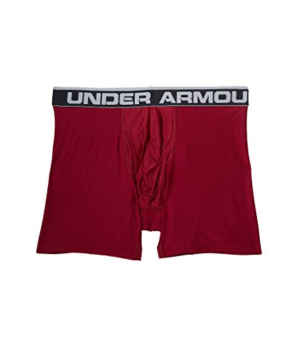 Under Armour Men's The Original 6'' Boxerjock, Large, Black Currant/Carbon Heather