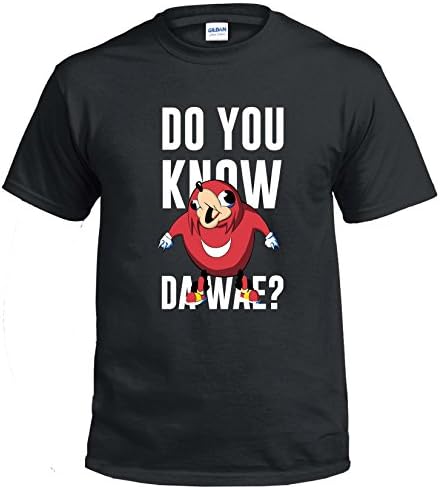 AZ Vinyl Works Funny Do You Know Da wae Meme Tee (Medium, Black)
