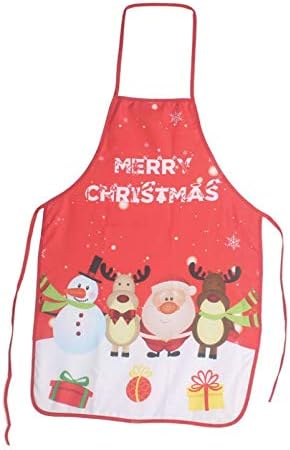 Doyeemei Christmas Apron Adult Apron Family Dinner Cooking Baking Chef Christmas Decoration Gift