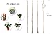 Luxbon 4Pcs Macrame Plant Hanger Handmade Woven Cotton Plant Holder Wall Hanging Planter Basket for Indoor Outdoor Garden Patio Balcony Ceiling Decorations, 4 Legs 40 Inch