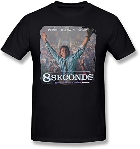 PAYYAND Men's 8 Seconds Film T-shirt Black L