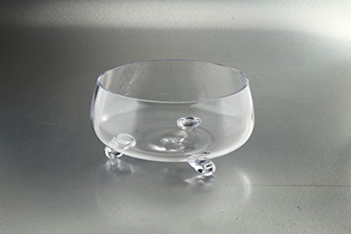 Diamond Star Glass 10.5"Dx5" clear Footed Bowl