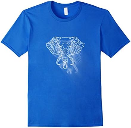 Mens Elephant Tusk Blur series Smoke T Shirt - Creature Trunk tee XL Royal Blue