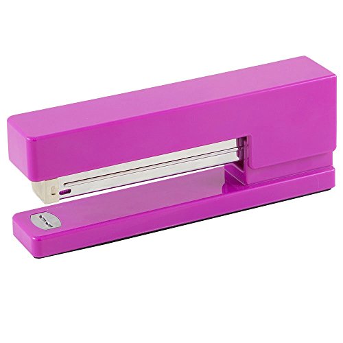 JAM Paper Colorful Staplers - 6" x 2 1/2" x 1 1/8" - Pink Stapler - Sold Individually