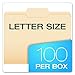 Pendaflex File Folders, Letter Size, Manila, 1/3 Cut, 100/BX (752 1/3-2)