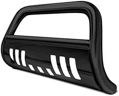 AutobotUSA Black Heavy Duty Steel Front Bumper Bull Bar for 2005-2007 Ford F250 / F350 / F450 / F550 Superduty Models | 2005 Ford Excursion All Models Brush Push Front Bumper Grill Grille Guard