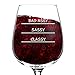 DU VINO Classy Sassy Bad Assy Funny Novelty Wine Glass - 12.75 oz. - Humorous Smart Assy Present for Mom, Women, Friends, or Her - Made in USA