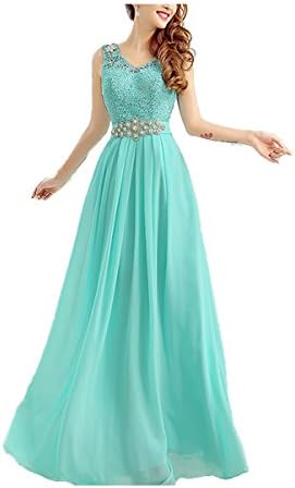 Crystal Blue Long Elegant V Neck Evening Squined Dresses For Women Wormal Party