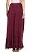 Sakkas SK16319 - Jaclyn Adjustable Skirt with Lace Embroidered Trim and Detailed Embroidery - Fuchsia - OS
