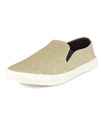 zapatoz women&rsquo;s fabric slip on casual shoe