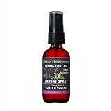 Urban Moonshine Throat Spray | Organic Herbal First Aid Supplement with Sage & Spilanthes | Fast-Acting | Coats & Moistens | 1 FL OZ (Pack of 1)