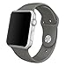 Apple Watch Band, Perman Sports Comfort Smooth Silicone Replacement Smart Watch Bracelet Strap Band Watchband for Apple Watch 42mm Dark Gray