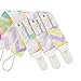 Babygoal Pacifier Clips for Girls-Premium Universal Pacifier Clip with Pacifier Case-Perfect Baby Gift & Pacifier Holder(3 Pack) PS02