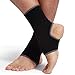 NEOTech Care Ankle Support Sleeve (1 Unit) - Open Heel, Light, Elastic & Breathable Knitted Fabric - Medium Compression - For Men, Women, Kids - Right or Left Foot - Black Color (Size M)
