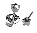Ear Piercing Earrings Silver 4mm Star Studs 